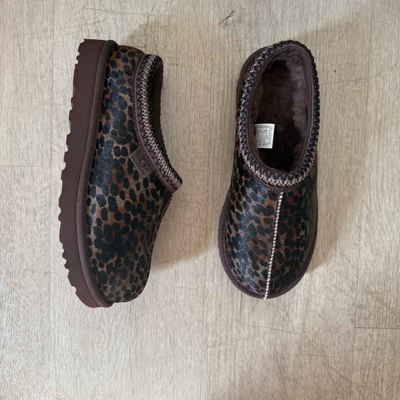 UGG Wmns Tasman Caspian Slipper ‘Burnt Cedar Cheetah’ 1158350-BCDR Size 8 NEW - Picture 6 of 13